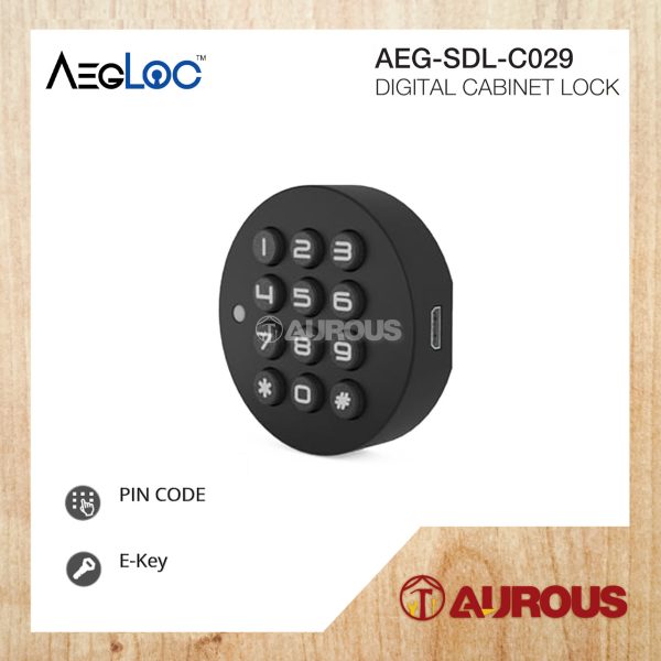 ARMOR AEGLOC DIGITAL CABINET LOCK AEG-SDL-C029 (BLACK)