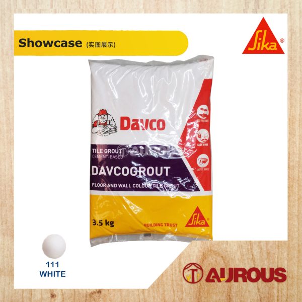 SIKA DAVCO DAVCOGROUT CEMENTITIOUS TILE GROUT FLOOR AND WALL TILE JOINT FILTER (3.5KG) - Image 16