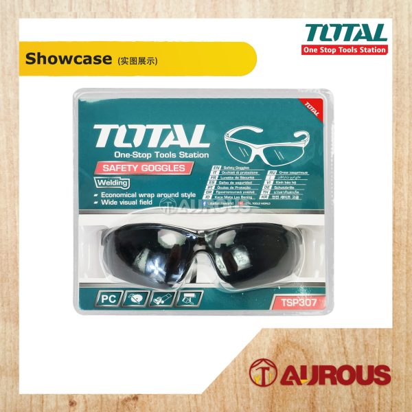 TOTAL EYE GLASSES WELDING SAFETY GOGGLES TSP307 (BLACK) - Image 2