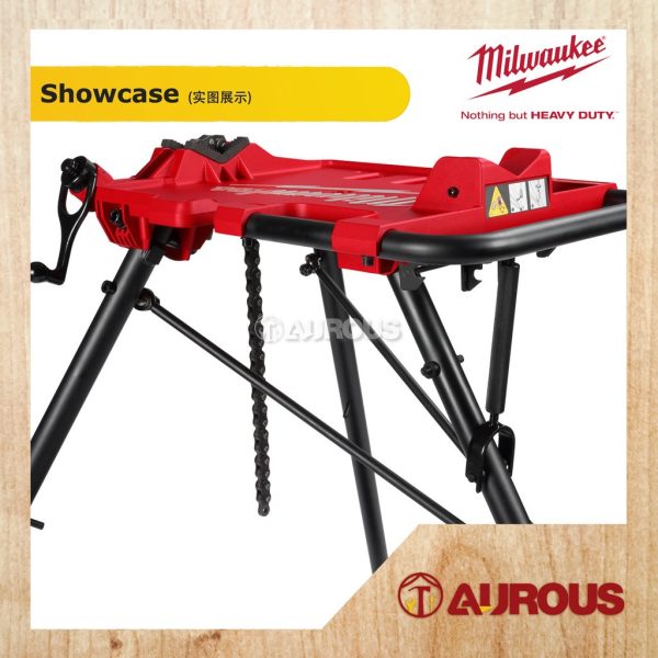 MILWAUKEE 6'' LEVELING TRIPOD CHAIN VISE W/ LOWER SHELF (48-22-8690 , 48-22-8695) - Image 5