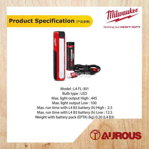 MILWAUKEE M12 FUEL AUTOMOTIVE COMBO (M12 FIWF12-302C + M12 FRAIWF12-0 + L4 FL-301 + FREE M12 FDGS-0) - Image 5