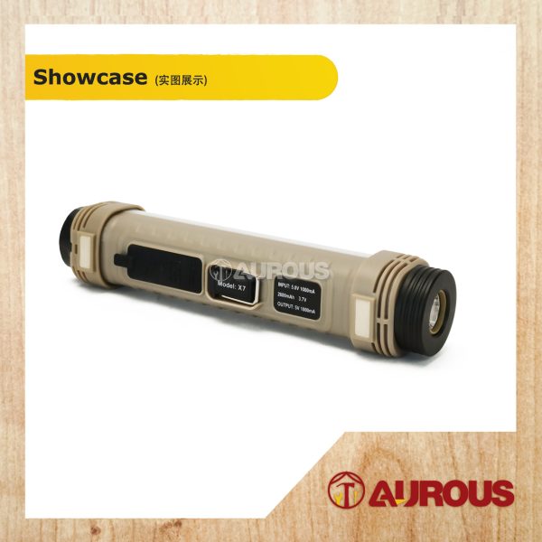MULTIPURPOSE LED WATERPROOF MAGNETIC USB RECHARGEABLE FUNCTIONAL FLASHLIGHT WITH ALARM ALERT 1000MAH (X7-SMD) - Image 2