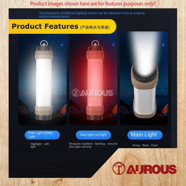 MULTIPURPOSE LED WATERPROOF MAGNETIC USB RECHARGEABLE FUNCTIONAL FLASHLIGHT WITH ALARM ALERT 1000MAH (X7-SMD) - Image 8
