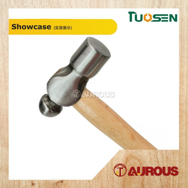 TUOSEN ROUND HEAD BALL PEIN WOODEN HANDLE HAMMER (1.5LB/2.0LB) - Image 4