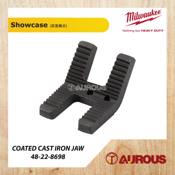 MILWAUKEE STAINLESS STEEL / COATED CAST IRON JAW FOR 6'' LEVELING TRIPOD CHAIN VISE (48-22-8697 , 48-22-8698) - Image 3