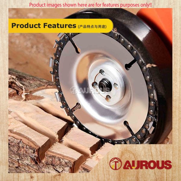 4'' WOOD CARVING DISC CHAINSAW CUTTING DISC BLADE WOOD GRINDER ANGLE GRINDER CIRCULAR BLADE (7T / 22T) - Image 7