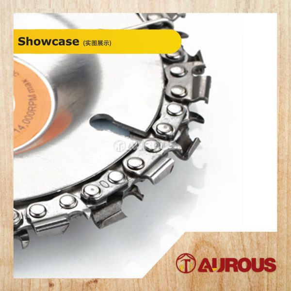 4'' WOOD CARVING DISC CHAINSAW CUTTING DISC BLADE WOOD GRINDER ANGLE GRINDER CIRCULAR BLADE (7T / 22T) - Image 2