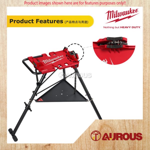 MILWAUKEE STAINLESS STEEL / COATED CAST IRON JAW FOR 6'' LEVELING TRIPOD CHAIN VISE (48-22-8697 , 48-22-8698) - Image 5
