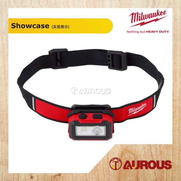 MILWAUKEE IP54 INTERNAL RECHARGEABLE 450 MAX LUMENS LED HEADLAMP (IR HL450) - Image 2