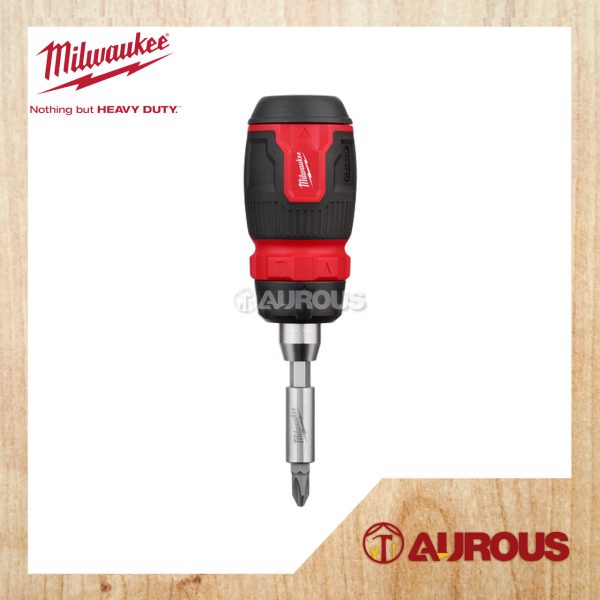 MILWAUKEE 8 IN 1 RACHETING COMPACT MULTI-BIT SCREWDRIVER 48-22-2913