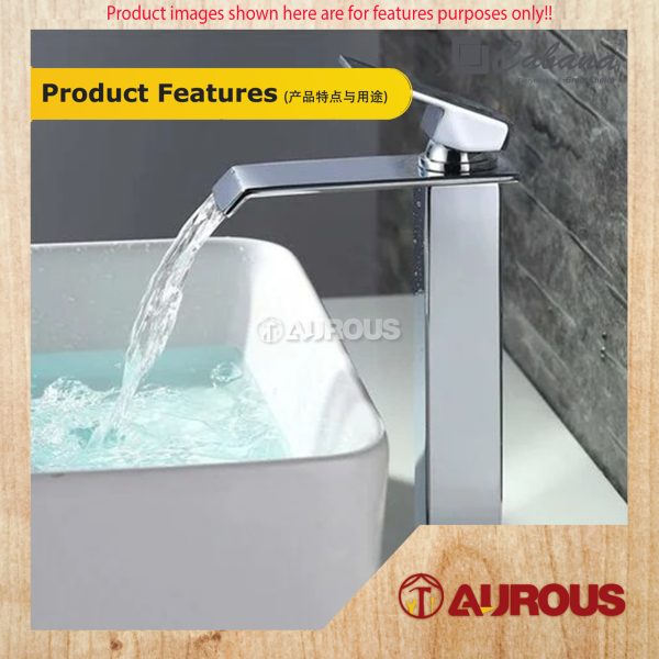 CABANA BATHROOM TOILET BRASS HIGH BASIN COLD TAP WATER TAP BASIN FAUCET (CB4944-CR) - Image 3