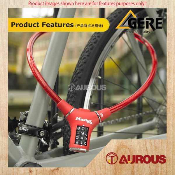 GERE BICYCLE CABLE COMBINATION VEHICLE LOCK CL32-20815 - Image 6