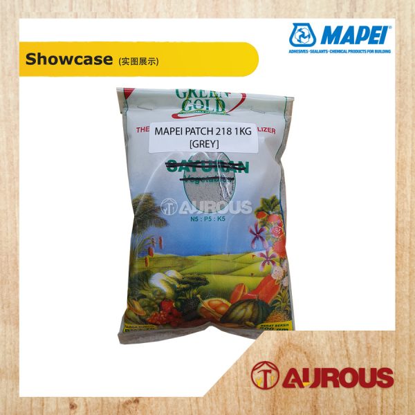MAPEI MAPEGROUT PATCH 218 CEMENT SIMEN TAMPAL LUBANG 1KG/5KG [GREY] - Image 2