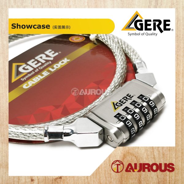 GERE BICYCLE CABLE COMBINATION VEHICLE LOCK CL32-20800 - Image 3