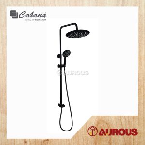 CABANA BRASS 2 WAY MATT BLACK FINISHED EXPOSED SHOWER SET (CSS8803-BL)