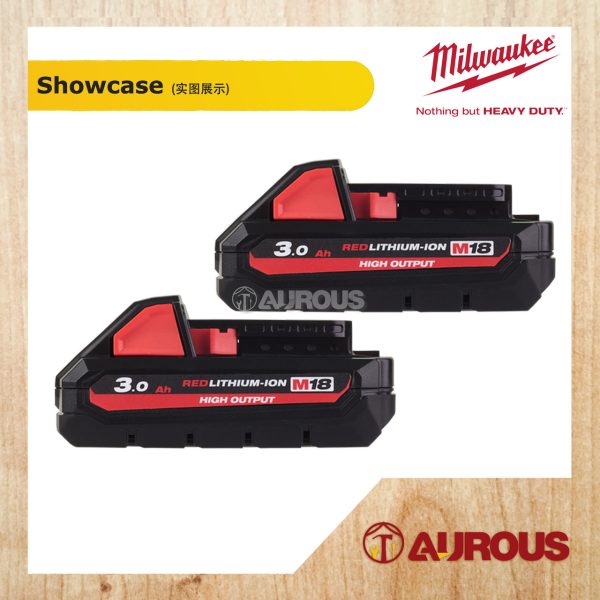 MILWAUKEE M18™ HIGH OUTPUT™ 3.0Ah REDLITHIUM™-ION DUAL BATTERY PACK HB3 - Image 2