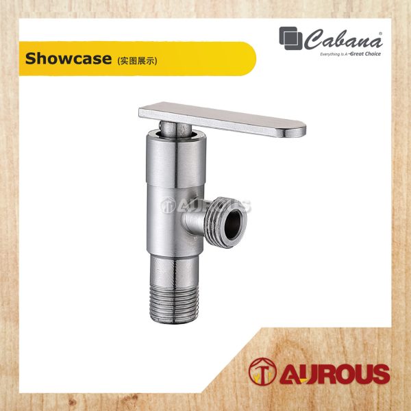 CABANA BATHROOM TOILET STAINLESS STEEL 304 ANGLE VALVE BIDET VALVE WATER TAP FAUCET (CB2500SS / CB2500SS-GM) - Image 2