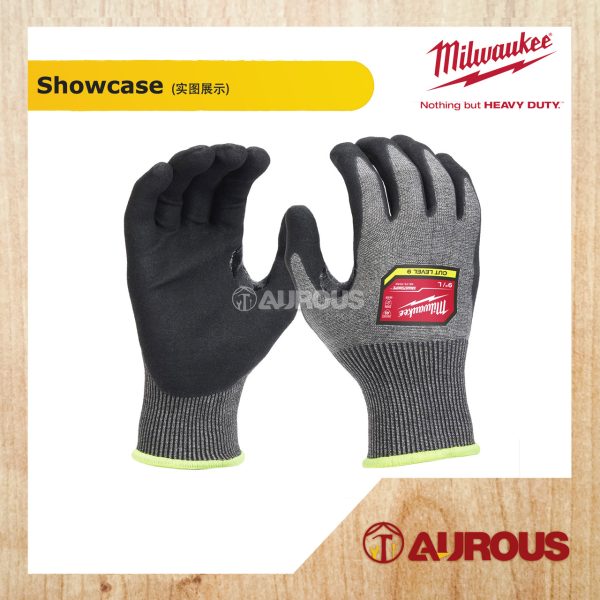 MILWAUKEE CUT LEVEL 9 HIGH-DEXTERITY NITRILE DIPPED GLOVES (M) 48-73-7031 , (L) 48-73-7032 - Image 3