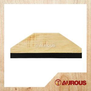 BIG RUBBER SCRAPER WITH WOOD HANDLE SOFT WALLPAPER SCRAPER SQUEEGEE TOOLS (3 1/2'' X 9 1/2'')
