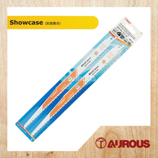 YIWEI SABRE HACKZALL SAWZALL BLADES SAW BLADE MULTIPURPOSE BIM 300MM X 6TPI S1411D (2PCS/PKT) - Image 3