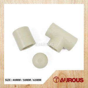 40MM / 50MM / 63MM PPR COUPLING PIPE FITTING (TEE | SOCKET | END CAP)