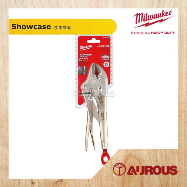 MILWAUKEE TORQUE LOCK CURVED JAW LOCKING PLIER 10''/254MM 48-22-3420 - Image 3