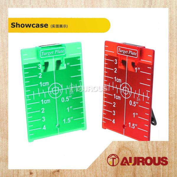 MAGNETIC LASER TARGET CARD PLATE FOR RED/GREEN LASER LEVEL DISTANCE MEASURING TOOL (RED/GREEN) - Image 2