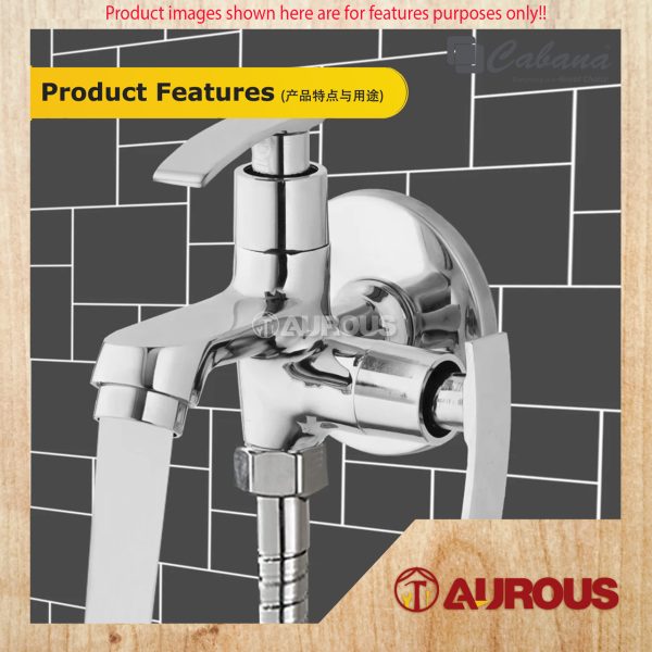 CABANA BATHROOM TOILET STAINLESS STEEL 304 TWO WAY TAP WATER TAP FAUCET (CB2514SS / CB2514SS-GM) - Image 5