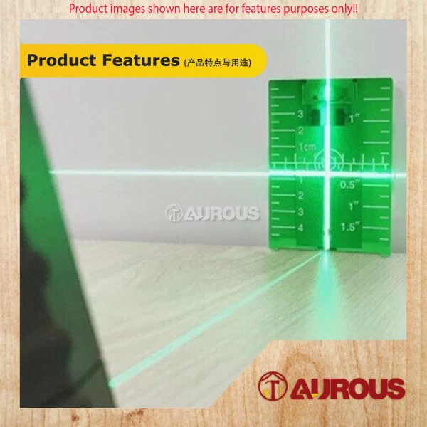 MAGNETIC LASER TARGET CARD PLATE FOR RED/GREEN LASER LEVEL DISTANCE MEASURING TOOL (RED/GREEN) - Image 6