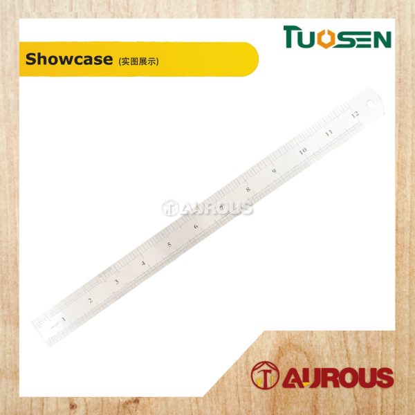TUOSEN STAINLESS STEEL RULER 12"/30CM / PEMBARIS BESI (100722) - Image 2