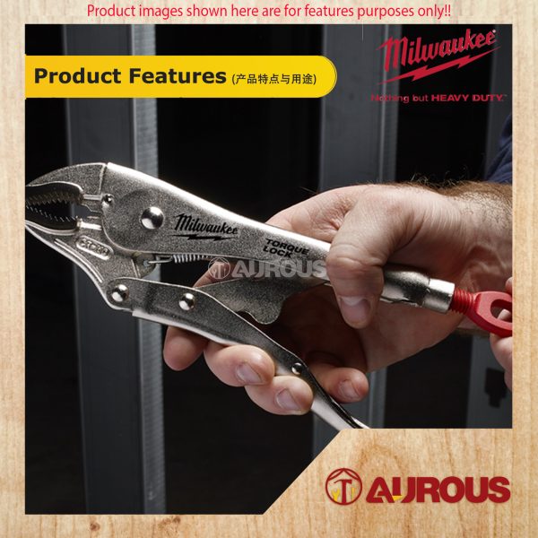 MILWAUKEE TORQUE LOCK CURVED JAW LOCKING PLIER 10''/254MM 48-22-3420 - Image 5