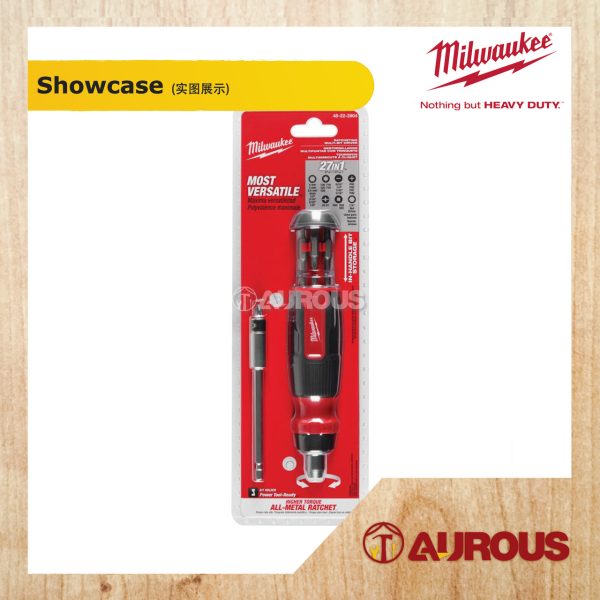 MILWAUKEE 27 IN 1 RACHETING MULTI-BIT SCREWDRIVER (48-22-2904) - Image 4