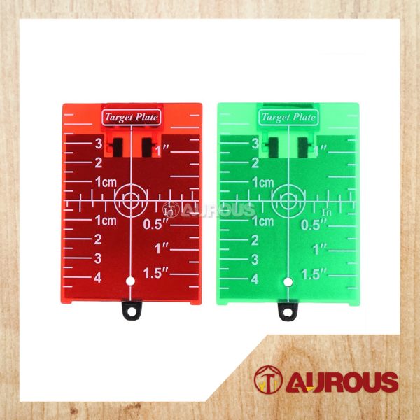 MAGNETIC LASER TARGET CARD PLATE FOR RED/GREEN LASER LEVEL DISTANCE MEASURING TOOL (RED/GREEN)
