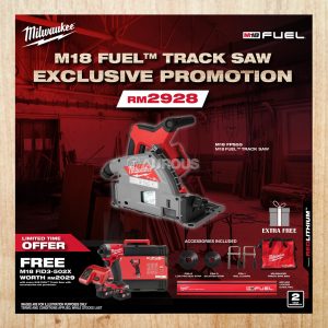 MILWAUKEE M18 FUEL 165MM TRACK SAW EXCLUSIVE PROMOTION (M18 FPS55-0B0 + M18 FID3-502X)