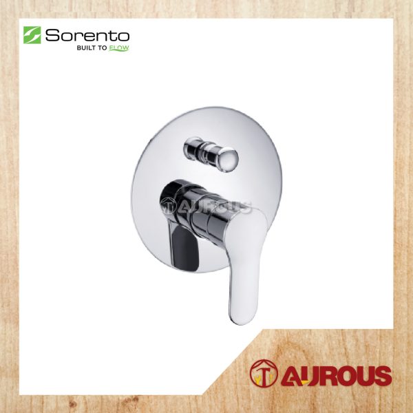 SORENTO BATHROOM CONCEALED BATH & SHOWER MIXER TAP WITH DIVERTER HOT & COLD SHOWER TAP (SRTWT9812)