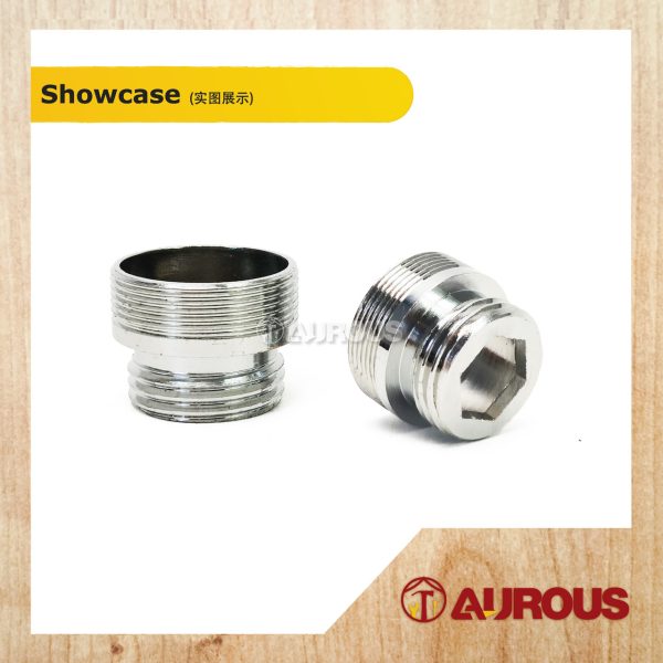 1 PIECE-BRASS FAUCET ADAPTER WASHING MACHINE GARDEN TAP NOZZLE CONNECTOR (MALE/FEMALE THREAD) - Image 2