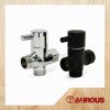 1/2'' COPPER SHOWER 3 WAY DIVERTER VALVE HALF TURN OPERATION (MATT BLACK / CHROME)