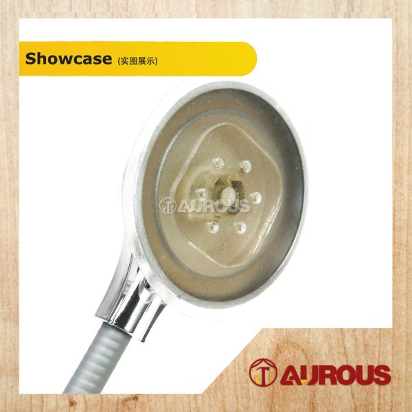 ABS CHROME SELF ADHESIVE UNIVERSAL 360 DEGREE ADJUSTABLWE BIDET SHOWER HEAD BRACKET HOLDER - Image 4