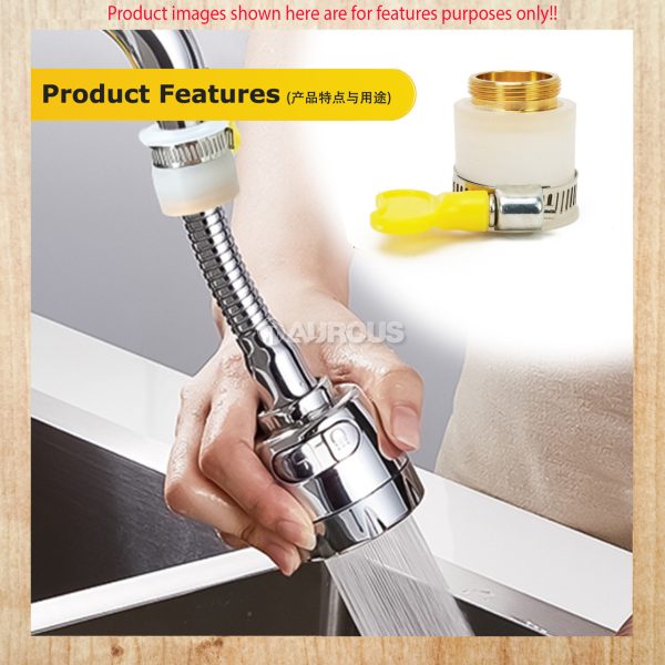 PVC RUBBER CONVERTER FAUCET ADAPTER WASHING MACHINE GARDEN TAP NOZZLE CONNECTOR - Image 6