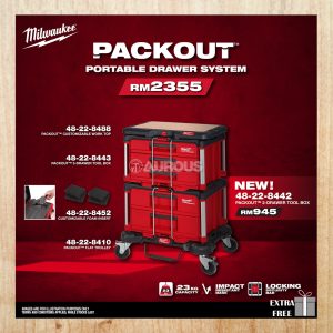 MILWAUKEE PACKOUT PORTABLE DRAWER SYSTEM (48-22-8410,48-22-8442,48-22-8443,48-22-8488,48-22-8452)