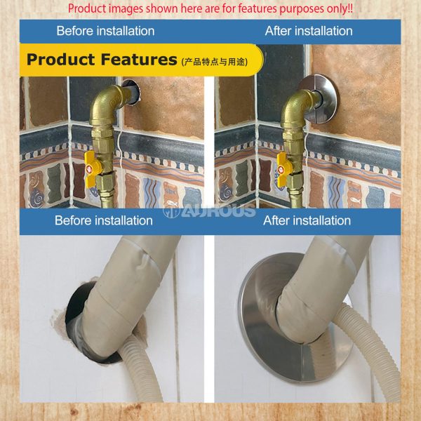 STAINLESS STEEL 304 WATER TAP FAUCET DECORATIVE DETACHABLE COVER (22MM/27MM) - Image 7