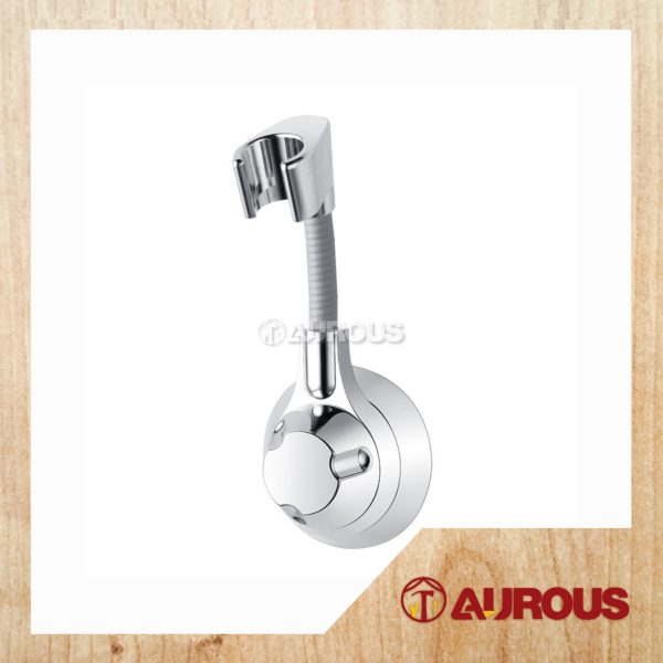 ABS CHROME SELF ADHESIVE UNIVERSAL 360 DEGREE ADJUSTABLWE BIDET SHOWER HEAD BRACKET HOLDER