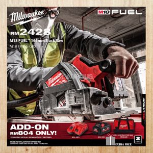 MILWAUKEE M18 FUEL 165MM TRACK SAW M18 FPS55-0B0 (BARE TOOL)