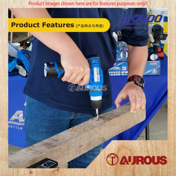 AKAIDO 12V CORDLESS DRILL AK12EC C/W BATTERY SET - Image 7