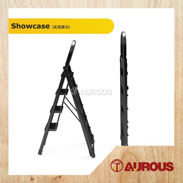 MULTIFUNCTIONAL INDOOR HOUSEHOLD FOLDABLE PLATFORM LADDER WITH DRYING RACK (4 STEPS/5 STEPS) - Image 4