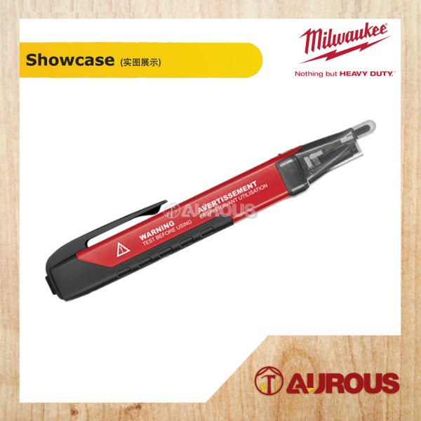 MILWAUKEE 10-1000V DUAL RANGE VOLTAGE DETECTOR TEST PEN (2203-20 ASIA) - Image 2