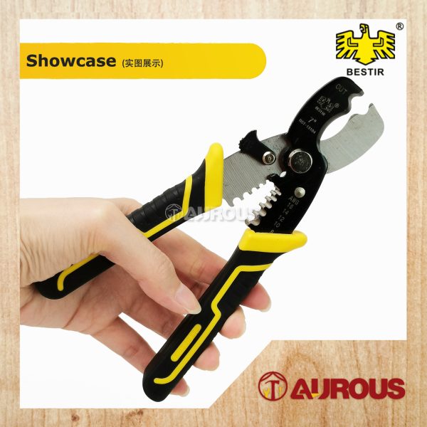 BESTIR 7'' CABLE WIRE CUTTER STRIPPER MULTI- FUNCTIONAL STRIPPING PLIERS CHARGING LINE / PEMOTONG WAYAR (13104) - Image 4