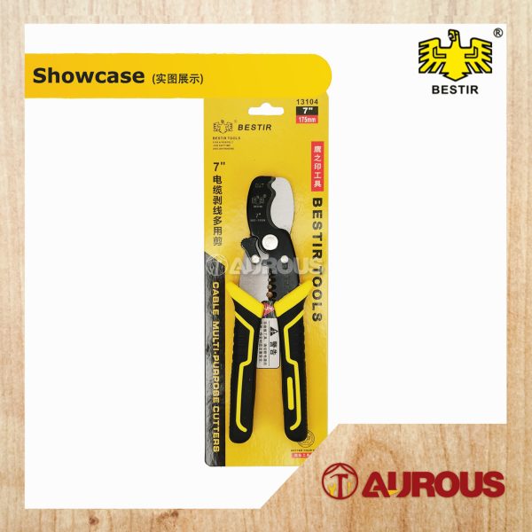 BESTIR 7'' CABLE WIRE CUTTER STRIPPER MULTI- FUNCTIONAL STRIPPING PLIERS CHARGING LINE / PEMOTONG WAYAR (13104) - Image 5