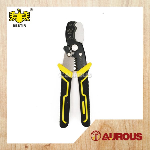 BESTIR 7'' CABLE WIRE CUTTER STRIPPER MULTI- FUNCTIONAL STRIPPING PLIERS CHARGING LINE / PEMOTONG WAYAR (13104)