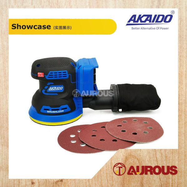 AKAIDO A21BL BRUSHLESS CORDLESS SANDER AKDC702BL-B (BARE TOOL) - Image 4
